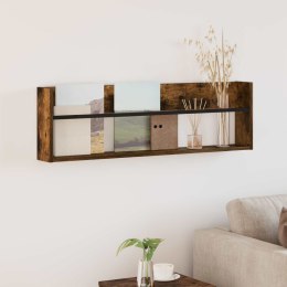 REGAŁ NA GAZETY Z PÓŁKĄ DĄB WĘDZONY 100X 12X 30CM