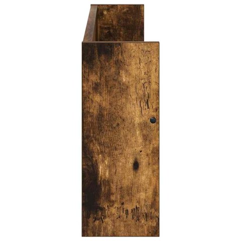 REGAŁ NA GAZETY Z PÓŁKĄ DĄB WĘDZONY 80X 12X 30CM