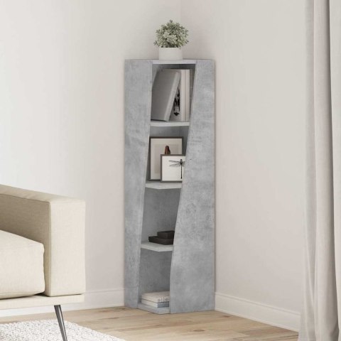 SZAFKA NAROŻNA BETONOWY SZARY 27,5X27X102CM