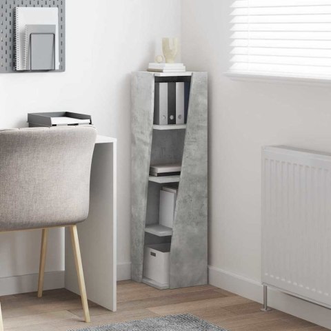 SZAFKA NAROŻNA BETONOWY SZARY 27,5X27X102CM