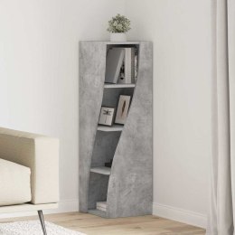 SZAFKA NAROŻNA BETONOWY SZARY 32X32X102CM