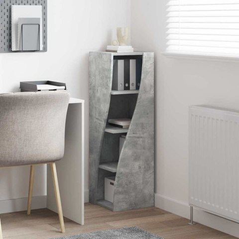 SZAFKA NAROŻNA BETONOWY SZARY 32X32X102CM