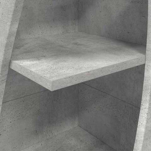 SZAFKA NAROŻNA BETONOWY SZARY 32X32X140CM