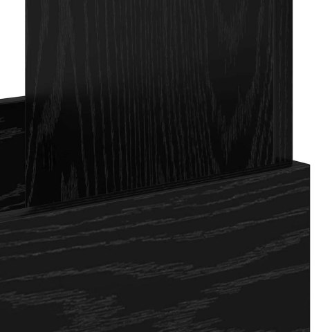 REGAŁ NA GAZETY 2 PCS CZARNY DĄB 35X 30X 45CM