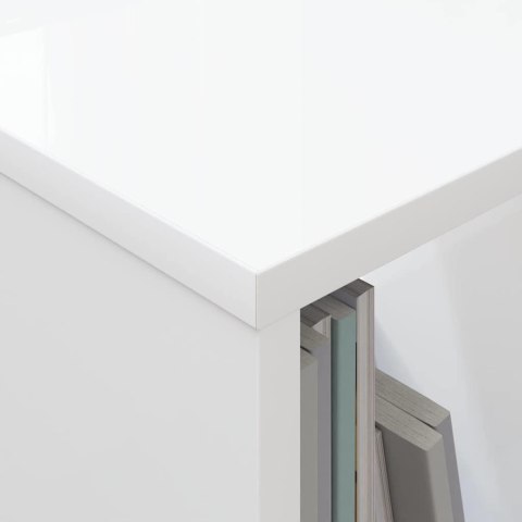 REGAŁ NA GAZETY BIAŁY 35X 30X 45CM