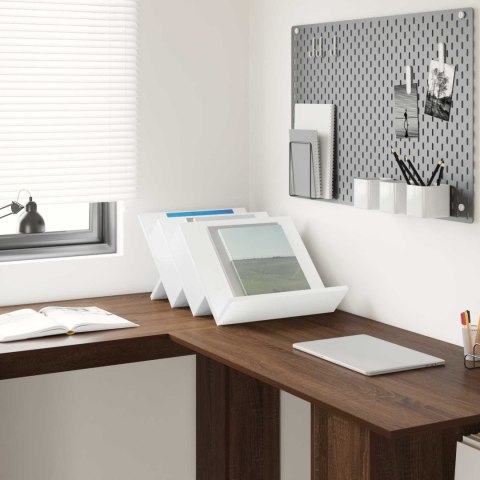 REGAŁ NA GAZETY BIAŁY 53X 40X 28.5CM