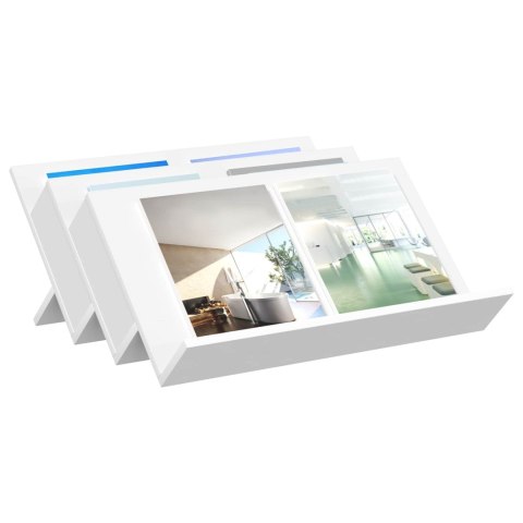 REGAŁ NA GAZETY BIAŁY 65X 53X 28,5CM