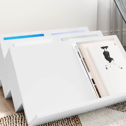 REGAŁ NA GAZETY BIAŁY 65X 53X 28,5CM