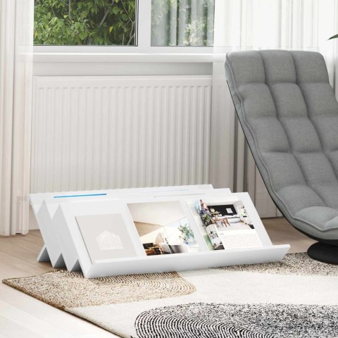 REGAŁ NA GAZETY BIAŁY 90X 53X 28,5CM