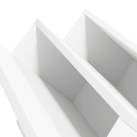 REGAŁ NA GAZETY BIAŁY 90X 53X 28,5CM