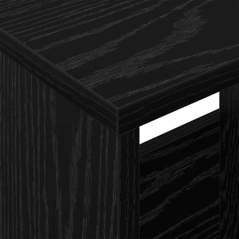 REGAŁ NA GAZETY CZARNY DĄB 102X 30X 45CM