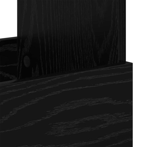 REGAŁ NA GAZETY CZARNY DĄB 102X 30X 45CM