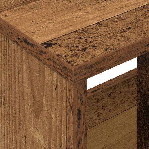 REGAŁ NA GAZETY STARE DREWNO 102X 30X 45CM