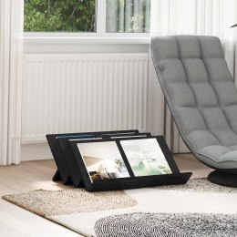 REGAŁ NA GAZETY Z PÓŁKĄ CZARNY DĄB 65X 53X 28,5CM