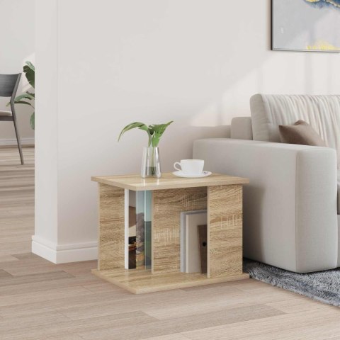 REGAŁ NA GAZETY Z PÓŁKĄ DĄB SONOMA 35X 35X 45CM