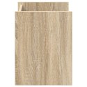 REGAŁ NA GAZETY Z PÓŁKĄ DĄB SONOMA 35X 35X 45CM