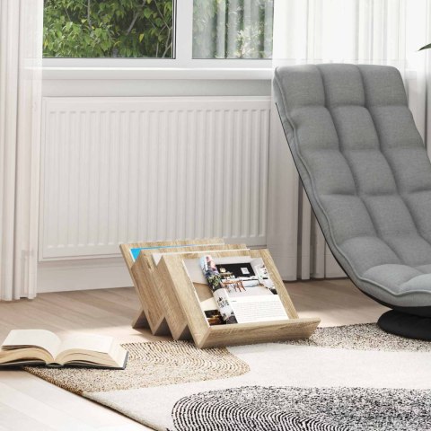 REGAŁ NA GAZETY Z PÓŁKĄ DĄB SONOMA 53X 40X 28.5CM