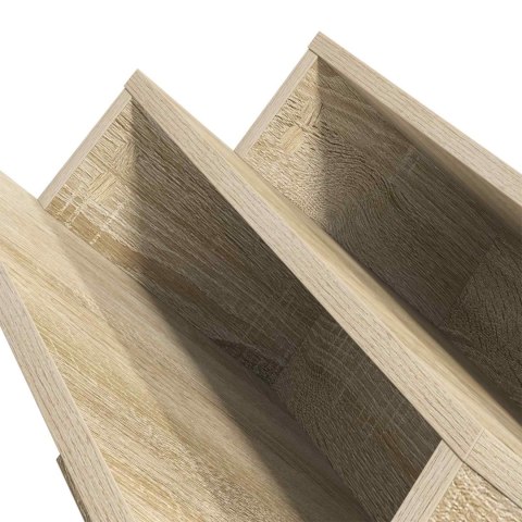 REGAŁ NA GAZETY Z PÓŁKĄ DĄB SONOMA 53X 40X 28.5CM