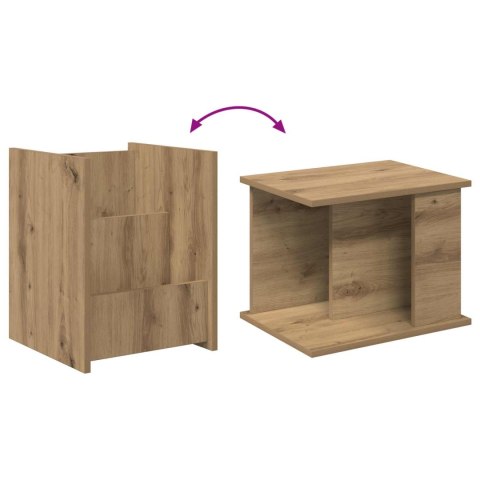 REGAŁ NA GAZETY Z PÓŁKĄ DĄB RZEMIEŚLNICZY 35X 35X 45CM