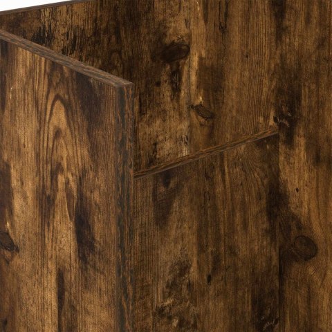 REGAŁ NA GAZETY Z PÓŁKĄ DĄB WĘDZONY 35X 35X 45CM