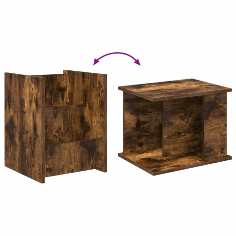 REGAŁ NA GAZETY Z PÓŁKĄ DĄB WĘDZONY 35X 35X 45CM