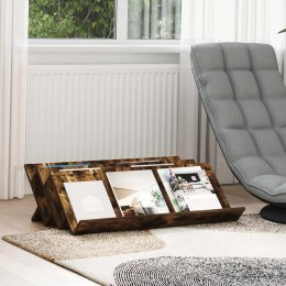 REGAŁ NA GAZETY Z PÓŁKĄ DĄB WĘDZONY 90X 53X 28,5CM