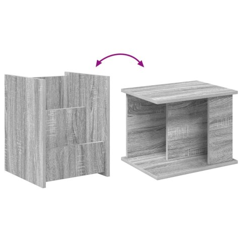 REGAŁ NA GAZETY Z PÓŁKĄ SZARY SONOMA 35X 35X 45CM