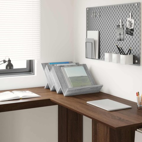 REGAŁ NA GAZETY Z PÓŁKĄ SZARY SONOMA 53X 40X 28.5CM