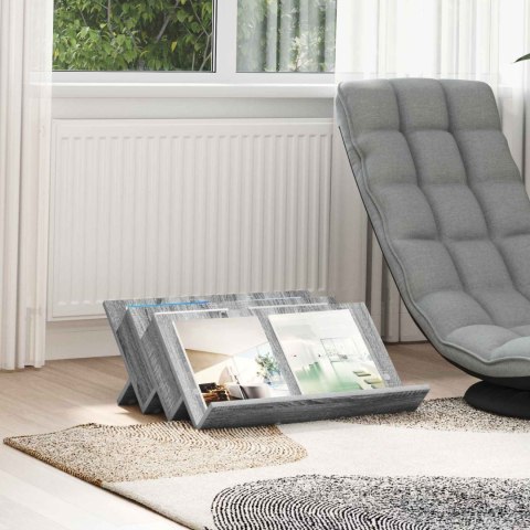 REGAŁ NA GAZETY Z PÓŁKĄ SZARY SONOMA 65X 53X 28,5CM