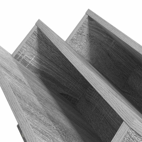 REGAŁ NA GAZETY Z PÓŁKĄ SZARY SONOMA 90X 53X 28,5CM