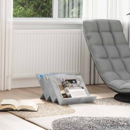 REGAŁ NA GAZETY Z PÓŁKĄ SZARY BETON 53X 40X 28.5CM