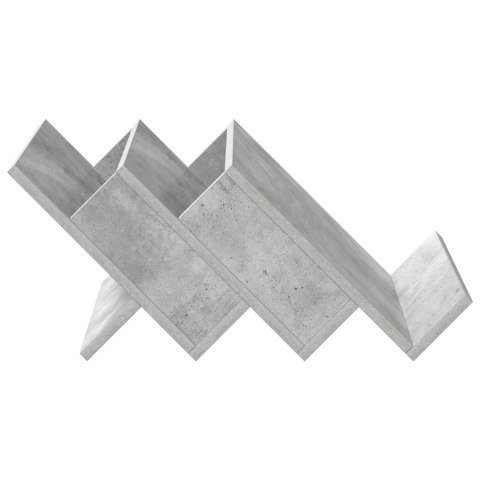 REGAŁ NA GAZETY Z PÓŁKĄ SZARY BETON 53X 40X 28.5CM