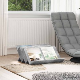 REGAŁ NA GAZETY Z PÓŁKĄ SZARY BETON 65X 53X 28,5CM