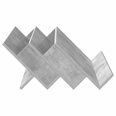 REGAŁ NA GAZETY Z PÓŁKĄ SZARY BETON 65X 53X 28,5CM
