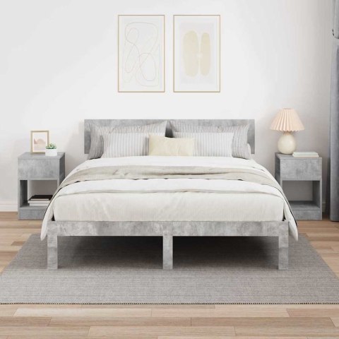 STOLIK KOŃCOWY 2 PCS BETONOWY SZARY 30,5X 30X 45CM