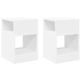 STOLIK KOŃCOWY 2 PCS BIAŁY 30,5X 30X 45CM