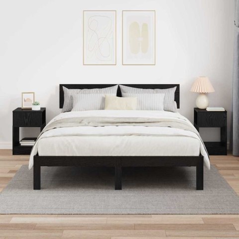 STOLIK KOŃCOWY 2 PCS CZARNY DĄB 30,5X 30X 45CM