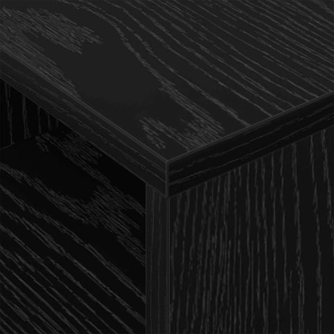 STOLIK KOŃCOWY 2 PCS CZARNY DĄB 30,5X 30X 45CM