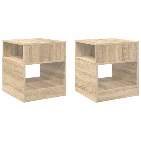 STOLIK KOŃCOWY 2 PCS DĄB SONOMA 40,5X 40X 45CM