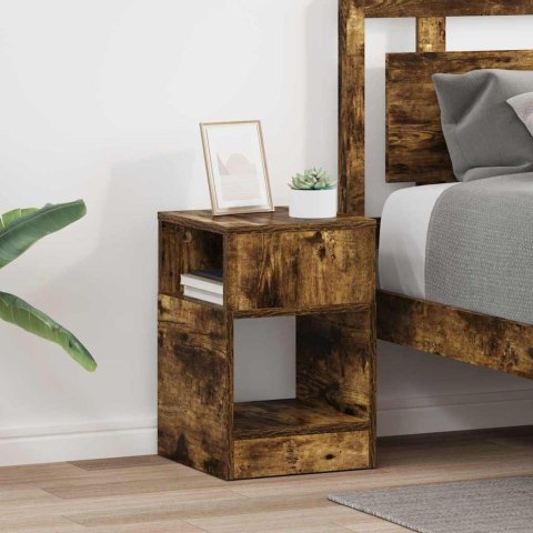 STOLIK KOŃCOWY 2 PCS DĄB WĘDZONY 30,5X 30X 45CM