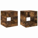 STOLIK KOŃCOWY 2 PCS DĄB WĘDZONY 40,5X 40X 45CM