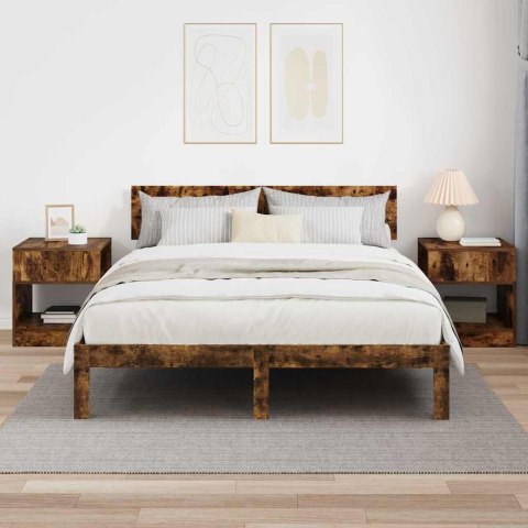 STOLIK KOŃCOWY 2 PCS DĄB WĘDZONY 40,5X 40X 45CM