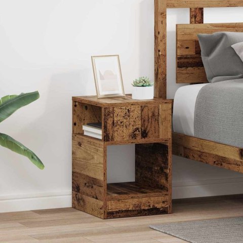 STOLIK KOŃCOWY 2 PCS STARE DREWNO 30,5X 30X 45CM