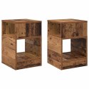 STOLIK KOŃCOWY 2 PCS STARE DREWNO 30,5X 30X 45CM
