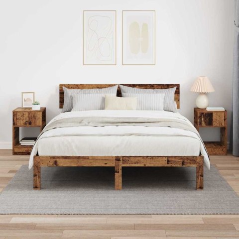 STOLIK KOŃCOWY 2 PCS STARE DREWNO 30,5X 30X 45CM