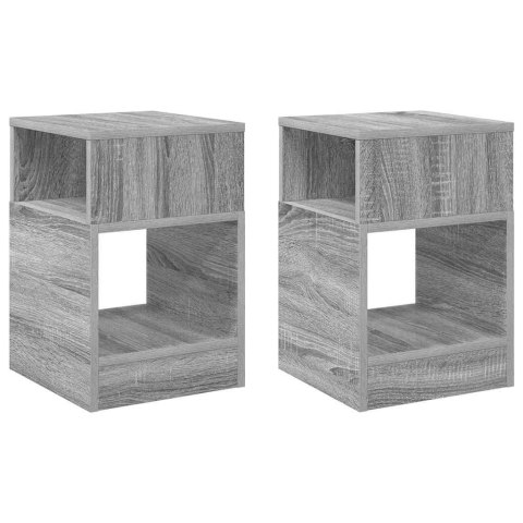STOLIK KOŃCOWY 2 PCS SZARY SONOMA 30,5X 30X 45CM