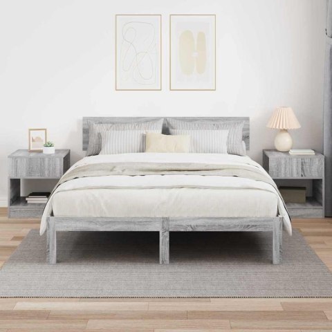 STOLIK KOŃCOWY 2 PCS SZARY SONOMA 40,5X 40X 45CM