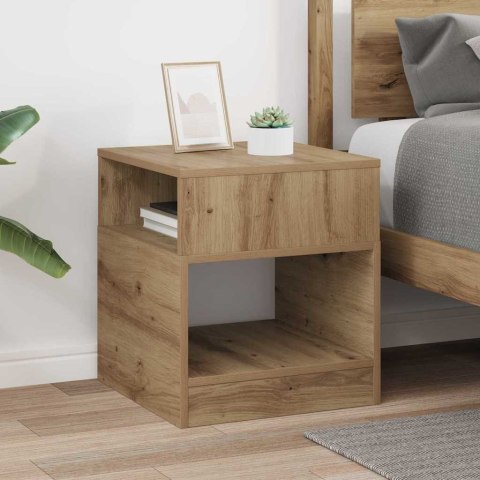 STOLIK KOŃCOWY DĄB RZEMIEŚLNICZY 40,5X 40X 45CM