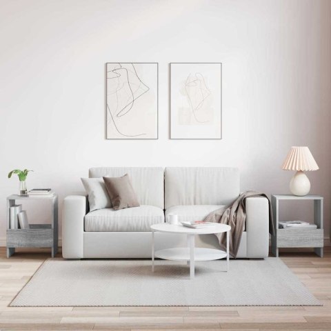 REGAŁ NA GAZETY 2 SZT. SZARY SONOMA 35X 30X 45CM