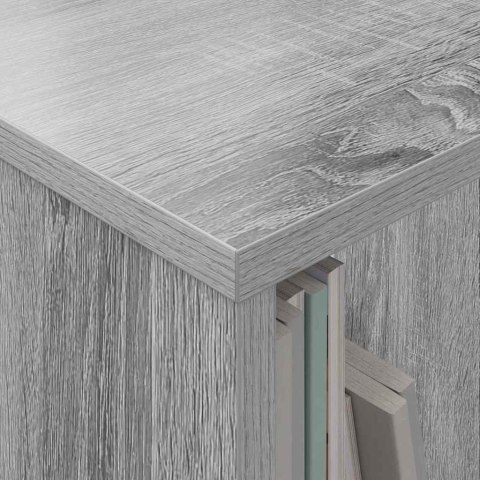 REGAŁ NA GAZETY 2 SZT. SZARY SONOMA 35X 30X 45CM